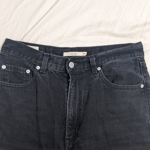 Levi's High Loose Jean - Black size 29 - Picture 4 of 5